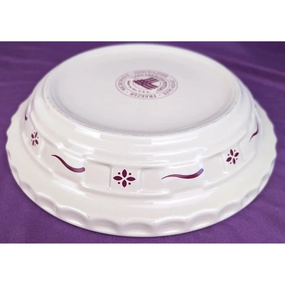 LONGABERGER Pottery USA Woven Traditions Red 10